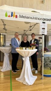 Beauftragter für eine klimaneutrale Verwaltung Andreas Hintz am Stand der Stadt Bretten
